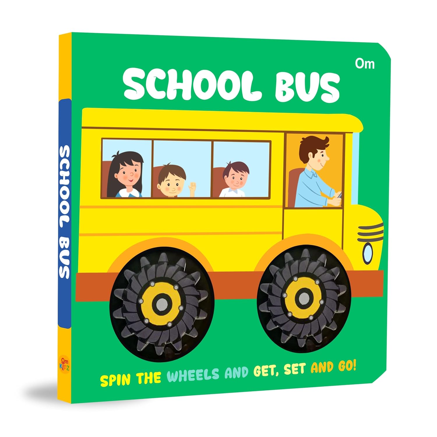 Board Book: School Bus Wheel Book - Wheel books for kids - Board Book for Children Age 1-3 Years (Board book)
