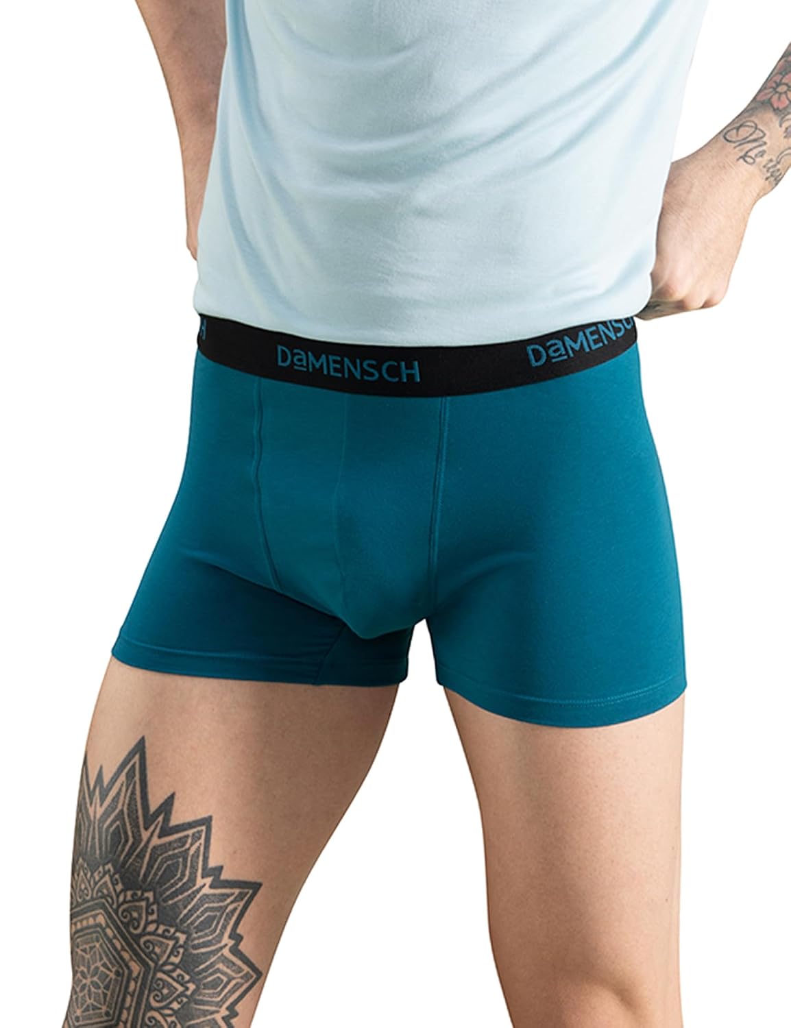 DAMENSCH Men Solid Anti-Odour Peppermint Finish, Ultra Soft with Premium Shine EPP Classic Trunks (₹249.00 with 17 percent savings)