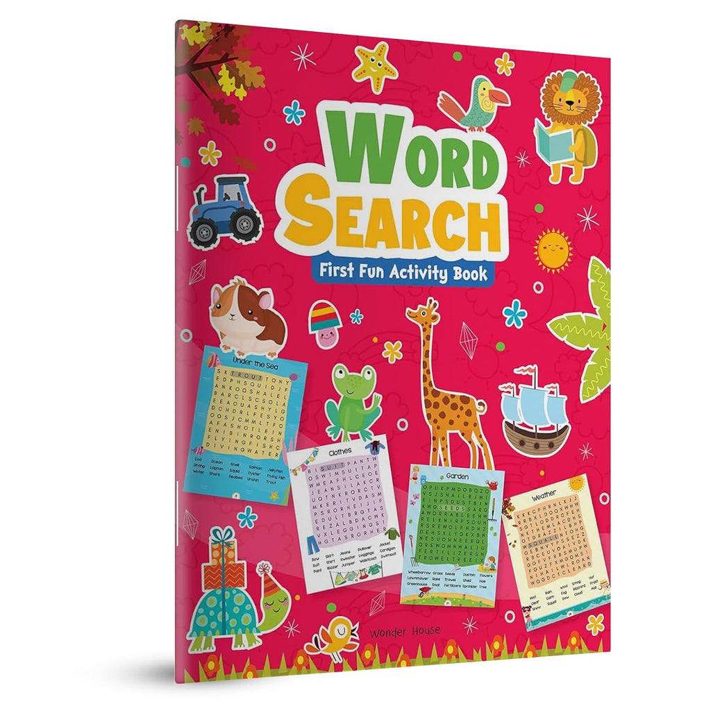 Word Search: First Fun Activity Book for Kids | Beginner Puzzles to Build Vocabulary | Ages 4–7 | 2+ Hours of Interactive Learning (Paperback)