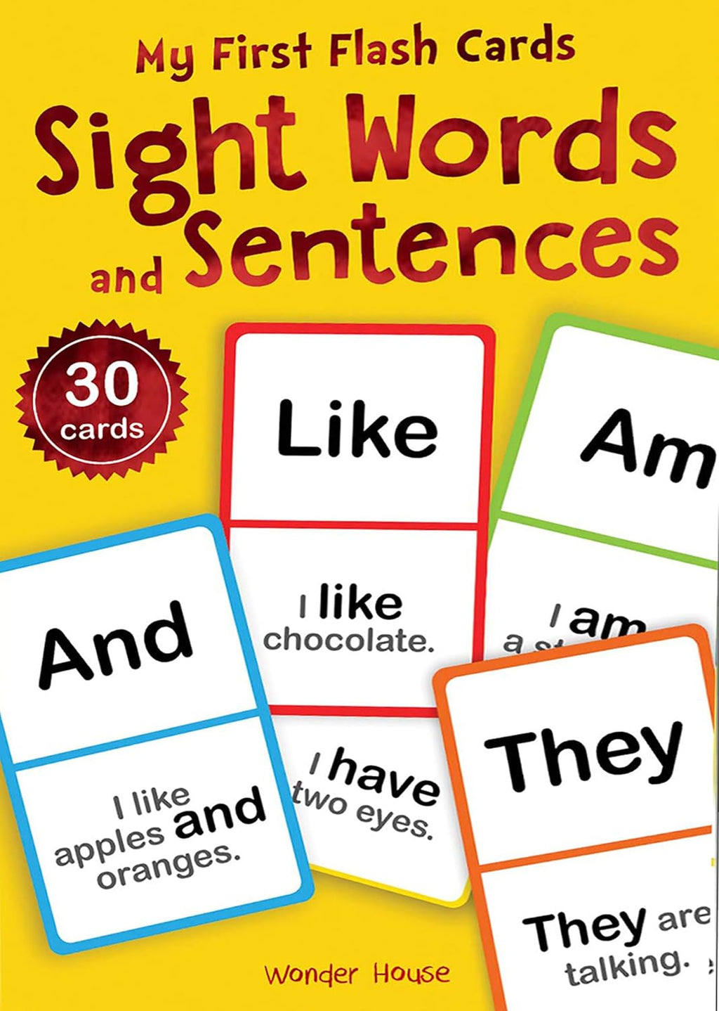 Wonder House My First Flash Cards: Sight Words and Sentences for Cognitive Skills (Flash Cards For Children) (Card Book)
