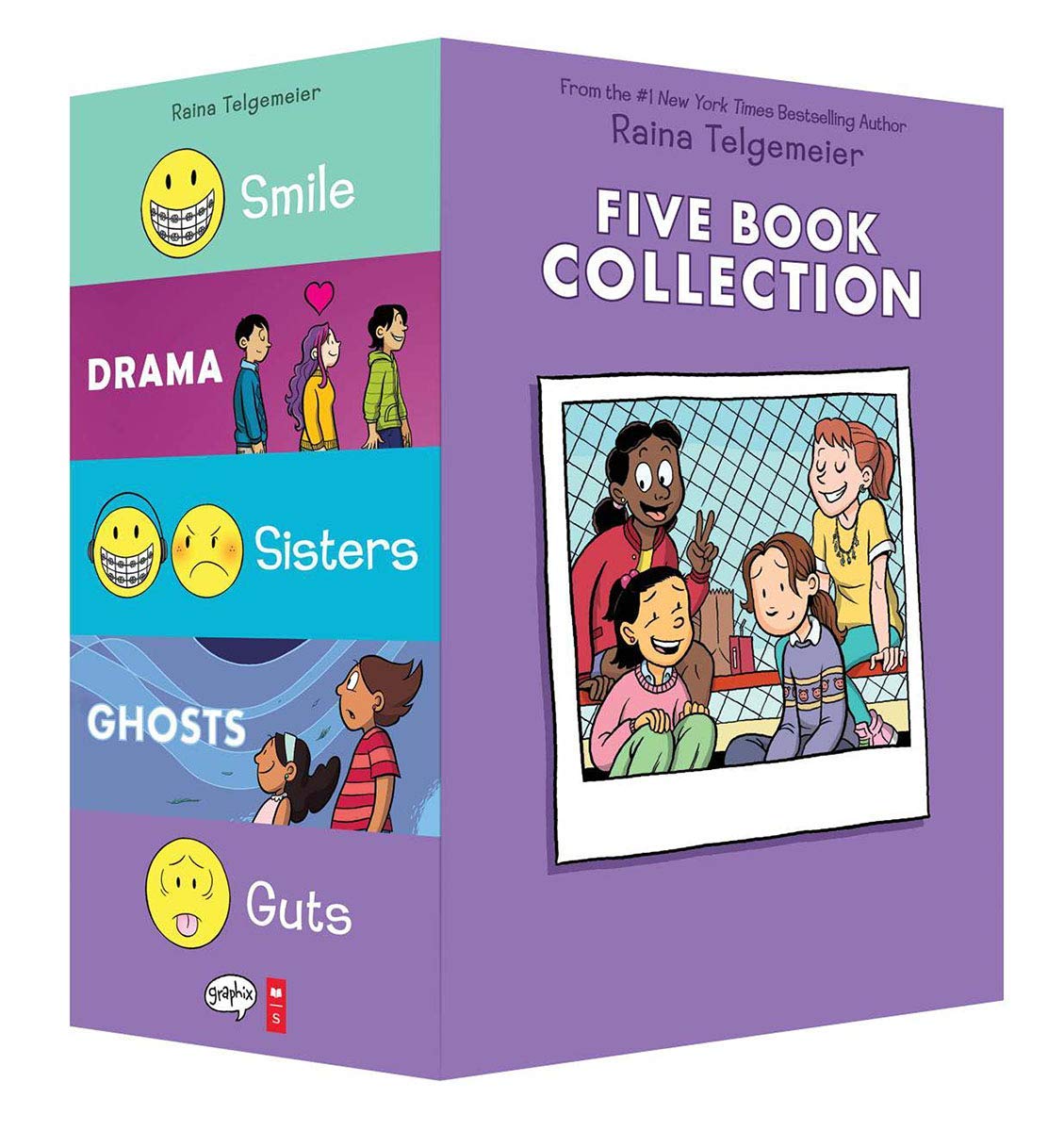Raina Telgemeier Box-set (5 Books) (Product Bundle)