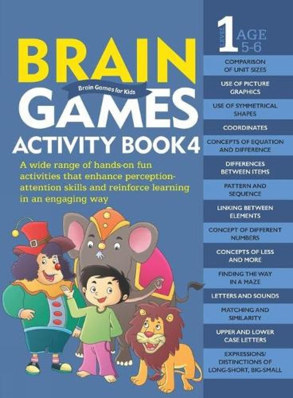 Activity Book : Brain Games for Kids : Brain Games Activity Book Level 1 : Book-4 (Paperback)