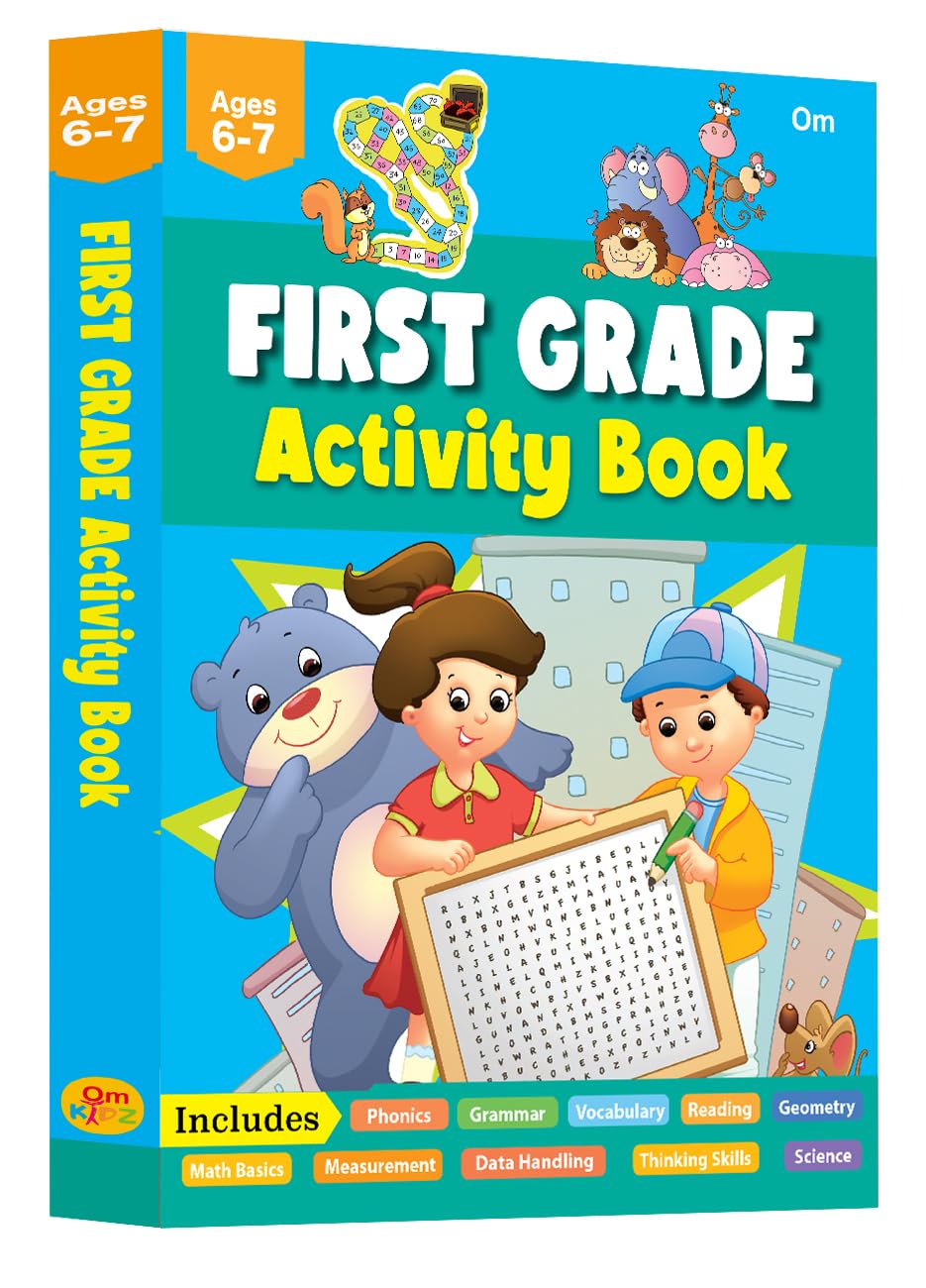 First Grade Activity Book: 320 Pages of Practice for Ages 6-7 – Reading, Phonics, Grammar, Science, Fun Puzzles, Geometry, Data Handling & More (Paperback)