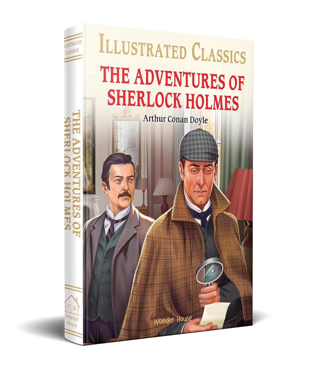 The Adventures of Sherlock Holmes Illustrated Abridged Children Classics English Novel with Review Questions Hardback (Hardcover)