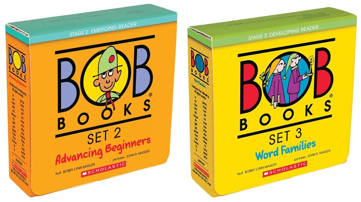 BOB BOOKS #3: WORD FAMILIES & BOB BOOKS #2: ADVANCING BEGINNERS (Product Bundle)