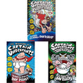 Captain Underpants Series: The Preposterous Plight of the Purple & The Adventures of Captain Underpants & The Tyrannical Retaliation of the Turbo Toilet 2000 (Product Bundle)