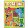 Team Dino Sticker Coloring Book For Kids (Paperback)