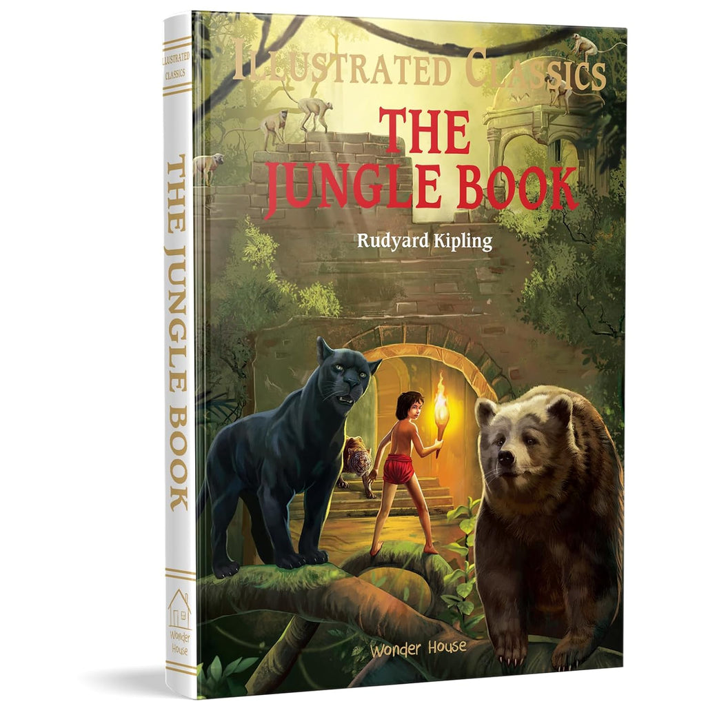 The Jungle Book: Illustrated Abridged Children Classics English Novel With Review Questions (Hardback) (Hardcover)