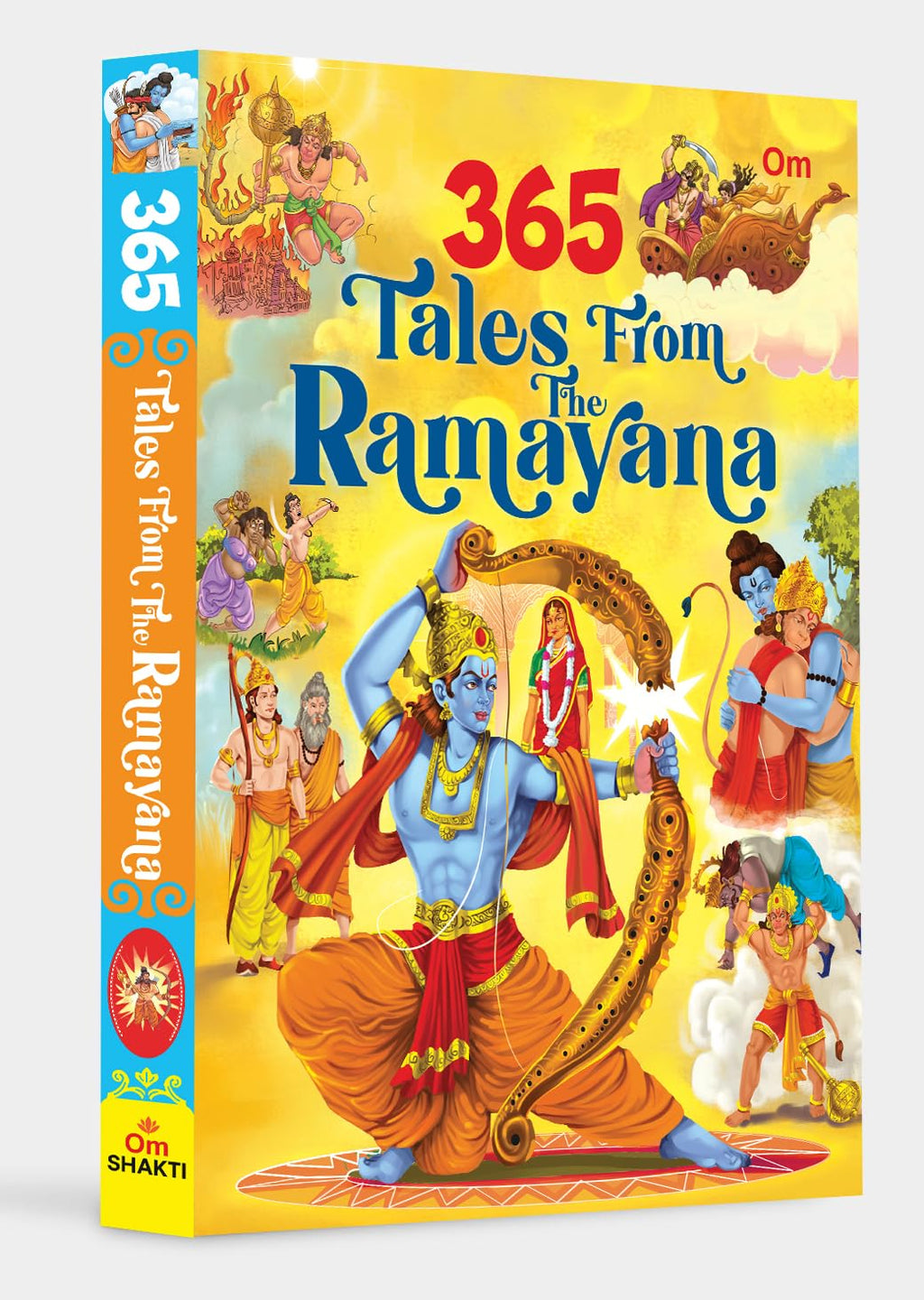 365 Tales from the Ramayana: Illustrated Indian Mythology Stories for Children | Lord Rama, Sita & Hanuman | Hindu Epic Tales | Moral Stories for Kids | 365 engaging stories from the Ramayana—one for  (Hardcover)