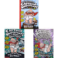 The Adventures of Captain Underpants+The Invasion of the Incredibly Naughty: 3 +Captain Underpants & the Attack of the Talking Toilets: 2(Set of 3books) (Product Bundle)