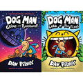 DOG MAN #09: GRIME AND PUNISHMENT + Dog Man #5: Dog Man: Lord of the Fleas: From the Creator of Captain Underpants (Set of 2 Books) (Product Bundle)