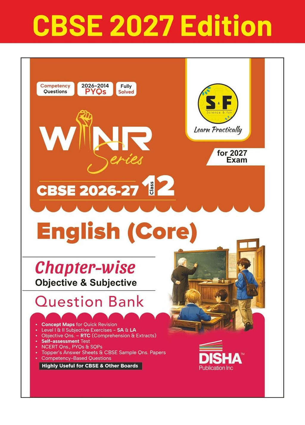 WINR Series CBSE 2026-27 Class 12 English Core Chapter-wise Objective & Subjective Question Bank | One-shot solution for 2027 Exam | NCERT, Exemplar, SQP, Competency & PYQs | Fully Solved (Paperback)