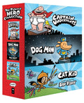Dav Pilkey's Hero Collection: 3-Book Boxed Set (Captain Underpants #1, Dog Man #1, Cat Kid Comic Club #1) (Product Bundle)