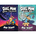 DOG MAN #09: GRIME AND PUNISHMENT + Dog Man: Fetch-22: From the Creator of Captain Underpants (Dog Man #8) (Set of 2 Books) (Product Bundle)
