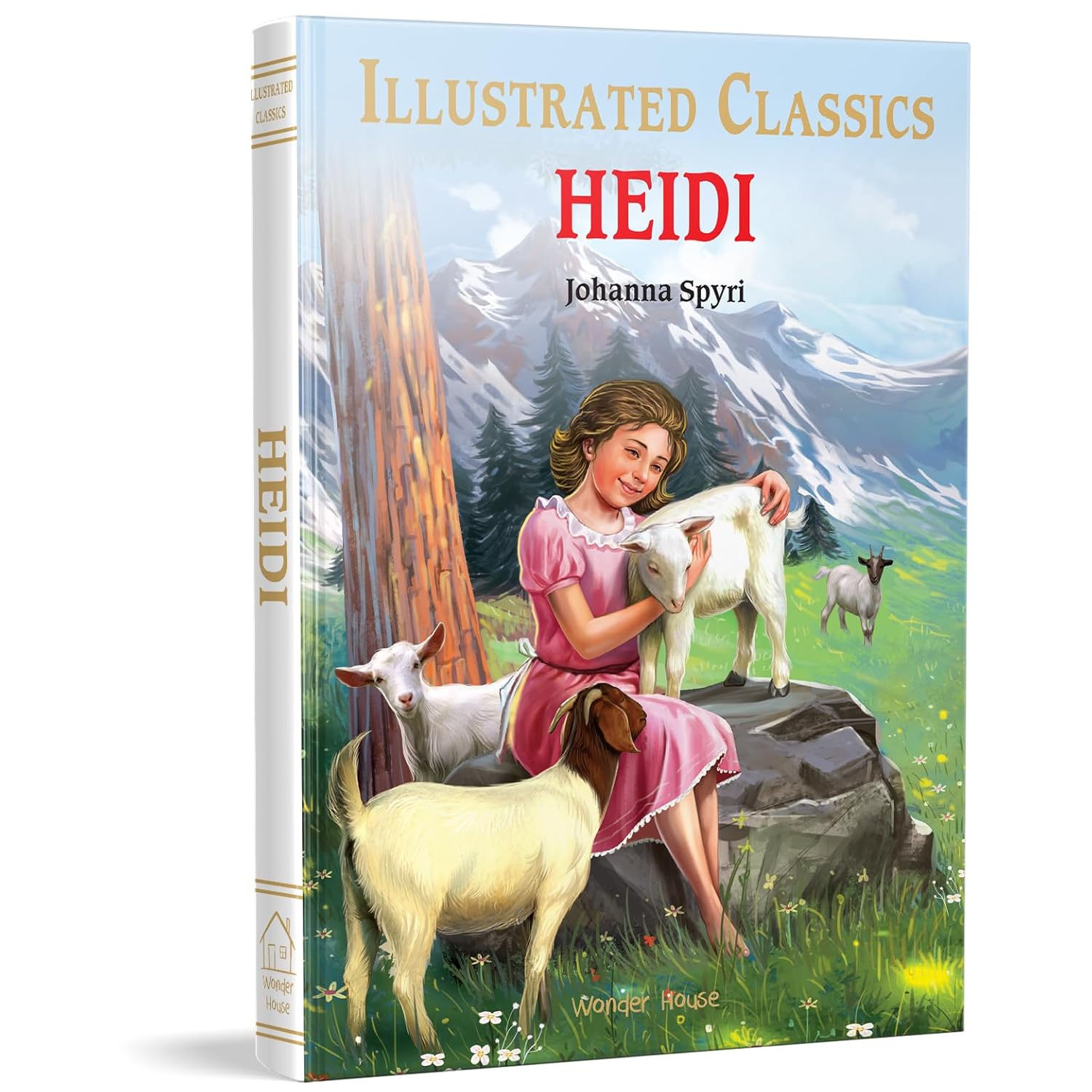 Heidi : Illustrated Abridged Children Classics English Novel with Review Questions (Hardcover)
