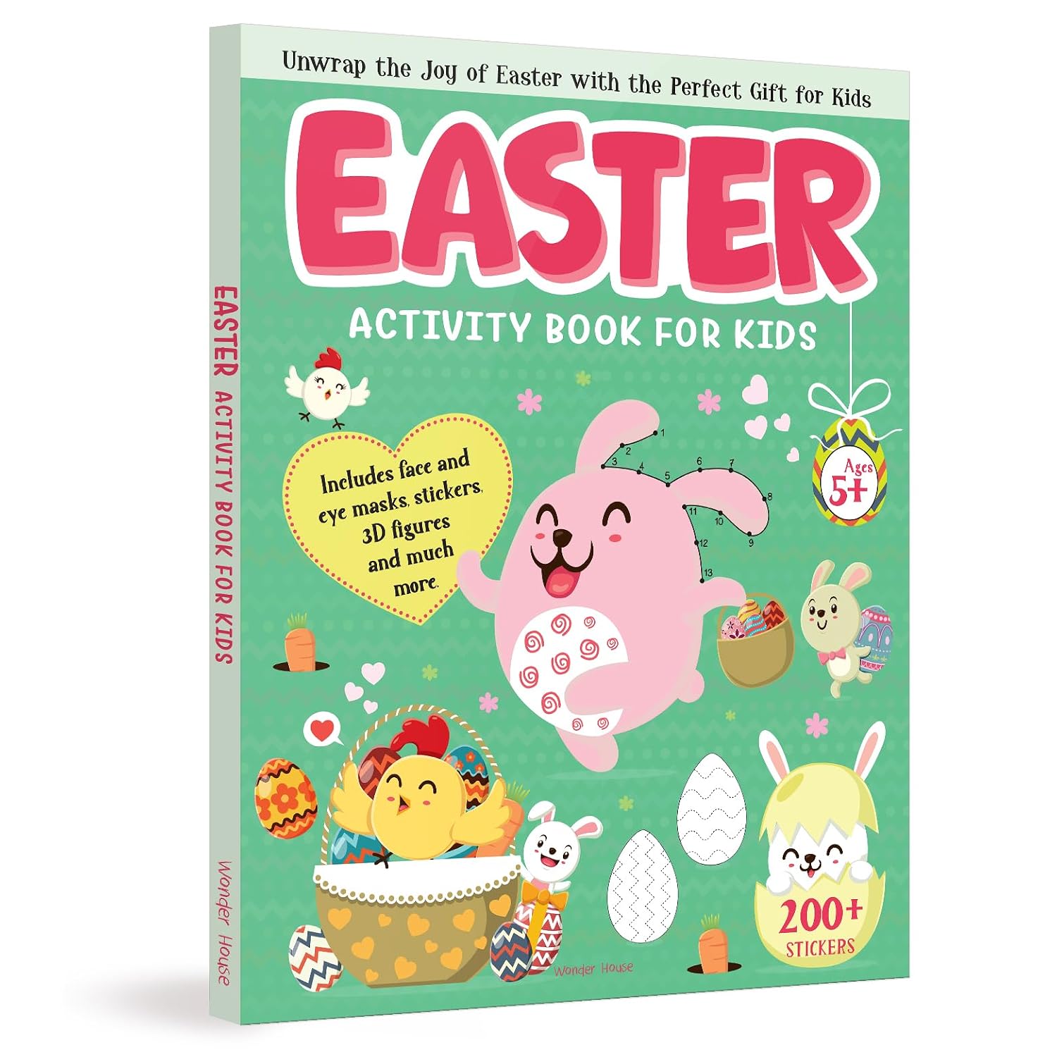 Easter Activity Book for Kids Mazes, Coloring, Word Games & More | Ages 4–8 | 2.5+ Hours of Springtime Fun and Learning (Paperback)