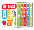 My First A to Z – Boxed Set of 5 Mini Board Books: Learn the Alphabet from A to Z with Bright Pictures & Fun Learning | Includes A–E, F–J, K–O, P–T, ... Toddlers & Preschoolers | Ages 0–5 Years (Board book)