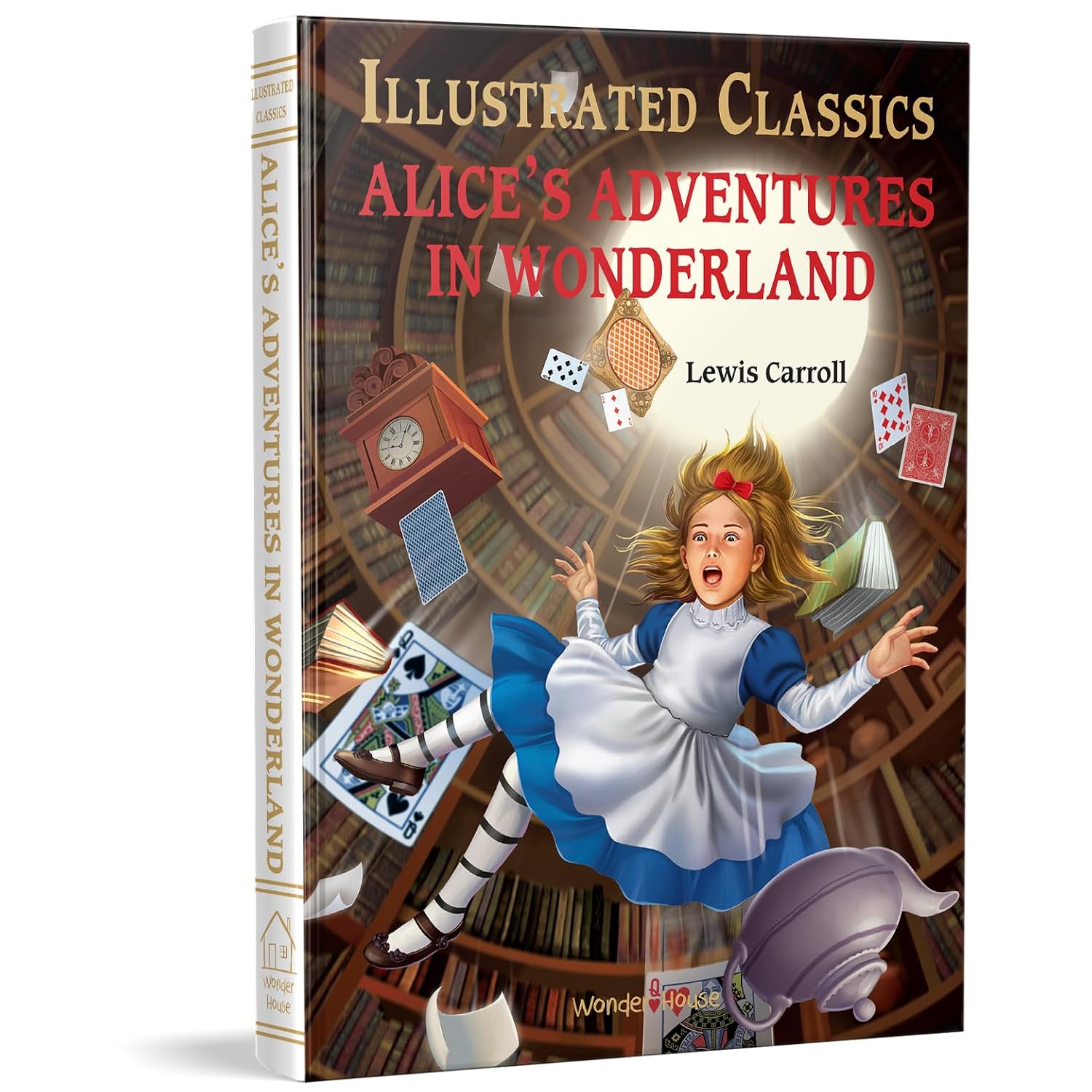 Alice in Wonderland: Illustrated Abridged Children Classics English Novel With Review Questions (Hardback) (Hardcover)