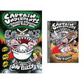 Captain Underpants and the Tyrannical Retaliation of the Turbo Toilet 2000 + Captain Underpants and the Sensational Saga of Sir Stinks-a-Lot(Set of 2 Books) (Product Bundle)