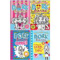Dork Diaries Series Collection 4 Books Set By Rachel Renee Russell (Birthday Drama!, Spectacular Superstar, Dork Diaries OMG All About Me Diary, Dork Diaries 3 ½ How to Dork Your Diary) Paperback