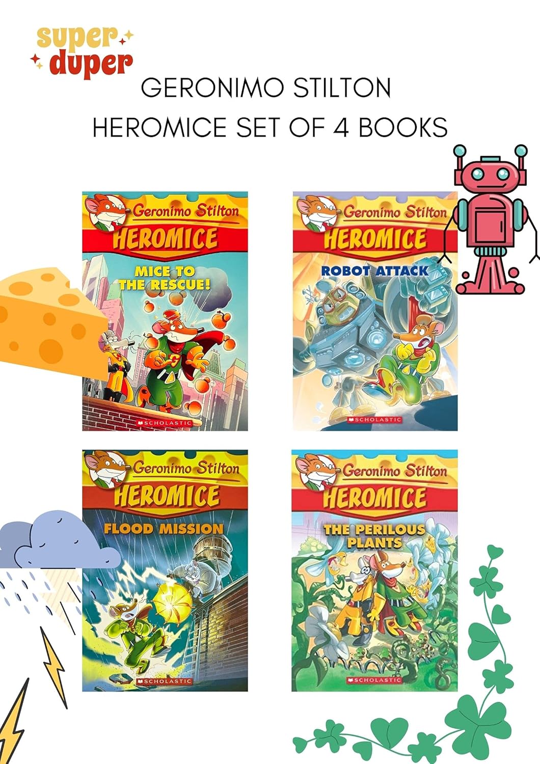 Geronimo Stilton: Heromice Box-set (4 Books) (Paperback)