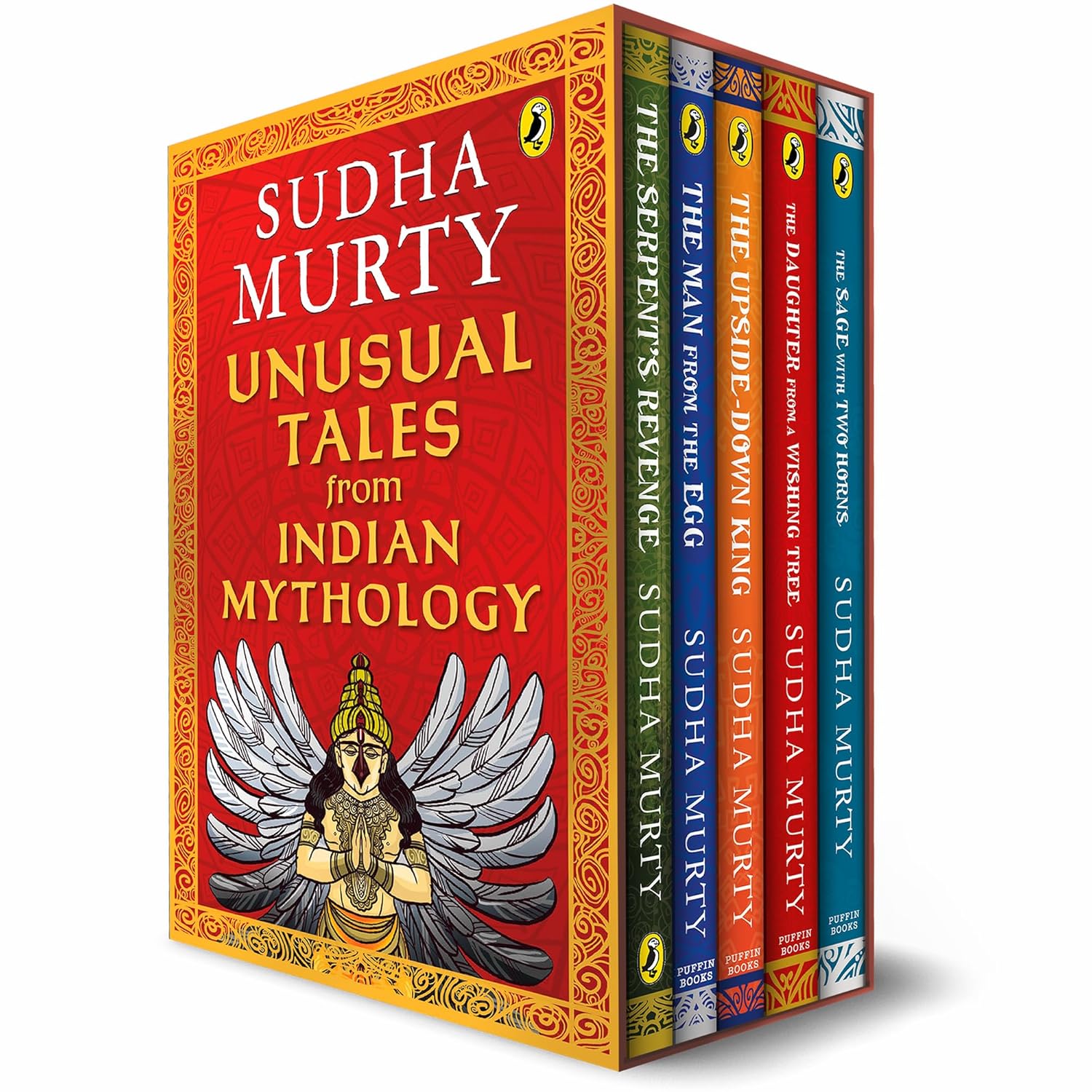 Unusual Tales from Indian Mythology | Sudha Murty’s Bestselling Series | Set of 5 Books | Stories from Mahabharata, Ramayana, & Mythical Characters | Ages 9+ (Spiral-bound)