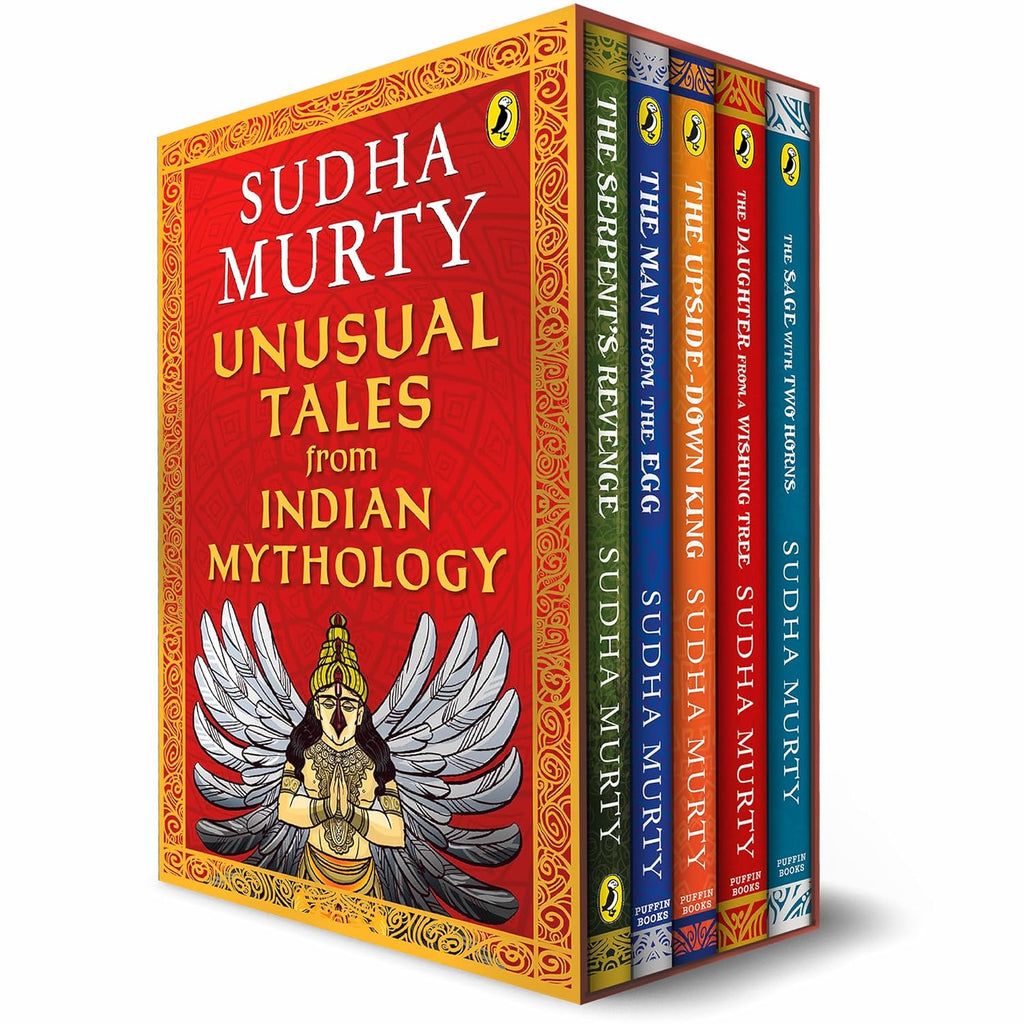 Unusual Tales from Indian Mythology | Sudha Murty’s Bestselling Series | Set of 5 Books | Stories from Mahabharata, Ramayana, & Mythical Characters | Ages 9+ (Spiral-bound)