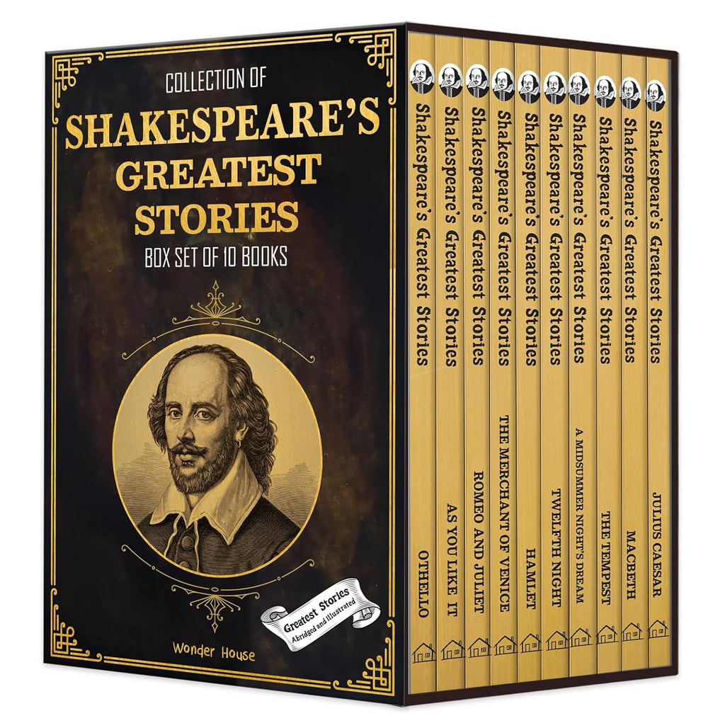 Collection of Shakespeare's Greatest Stories (Box Set of 10 Books) For Children (Paperback)