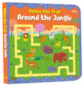 Board Book: Follow the Trail Around the Jungle- Activity Book for Children Age 3-5 Years (Board book)