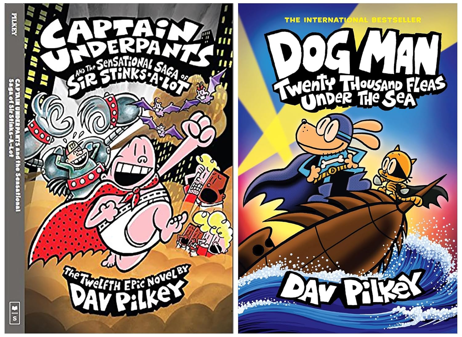 Dog Man: Twenty Thousand Fleas Under the Sea: A Graphic Novel (Dog Man #11): From the Creator of Cap & Captain Underpants and the Sensational Saga of Sir Stinks-a-Lot (Product Bundle)