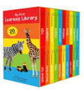 My First Learning Library: Boxset of 20 Board Books for Kids | Includes ABC, Numbers, Shapes, Colors, Wild & Baby Animals, Fruits, Vegetables, Transport, Toys, Opposites, Flowers, Sea Animals, People  (Board book)