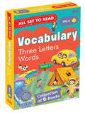 All Set to Read: My First Vocabulary Building Pre-K Learning Pack - Three Letter Words – Pack A | Little Learner’s Word Kit | 3 Letter Words Story Book for Children | First Steps in Vocabulary | Start (Paperback)