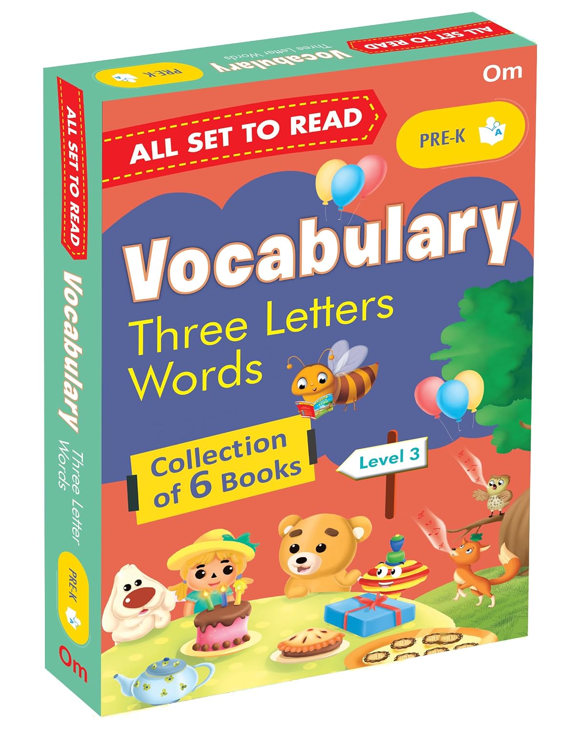 All Set to Read: My First Vocabulary Building Pre-K Learning Pack - Three Letter Words – Pack C | Little Learner’s Word Kit | 3 Letter Words Story Book for Children | First Steps in Vocabulary | Start (Paperback)