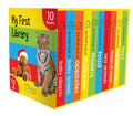 My First Library Pack 2: Boxset of 10 Board Books for Kids (Pack 2) | Includes Baby Objects, Baby Animals, Opposites, People at Work, Flowers, Food, Sea Animals, Things at Home, About Me & Toys | Earl (Board book)