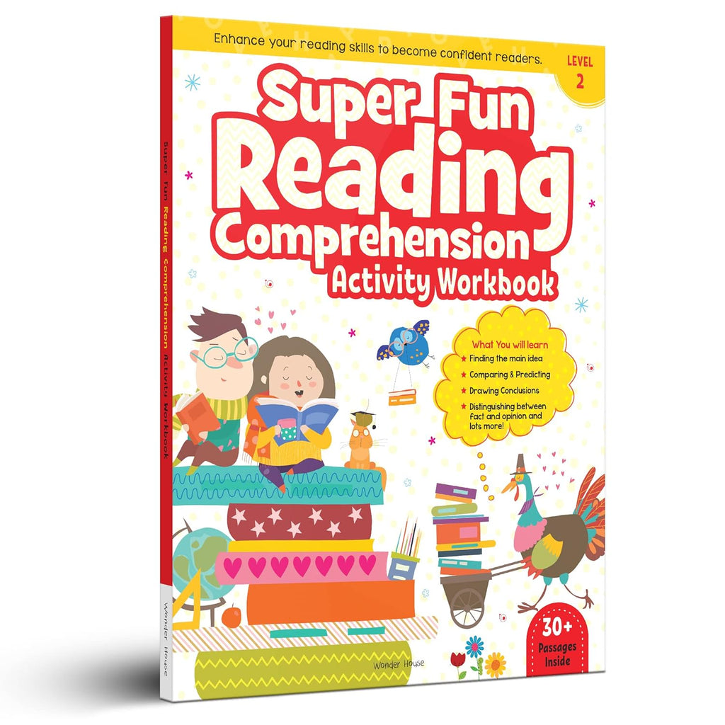 Super Fun Reading Comprehension Workbook: Level 2 | Activity Book for Kids | Ages 7–9 | Strengthen Reading & Thinking Skills with Engaging Passages (Paperback)
