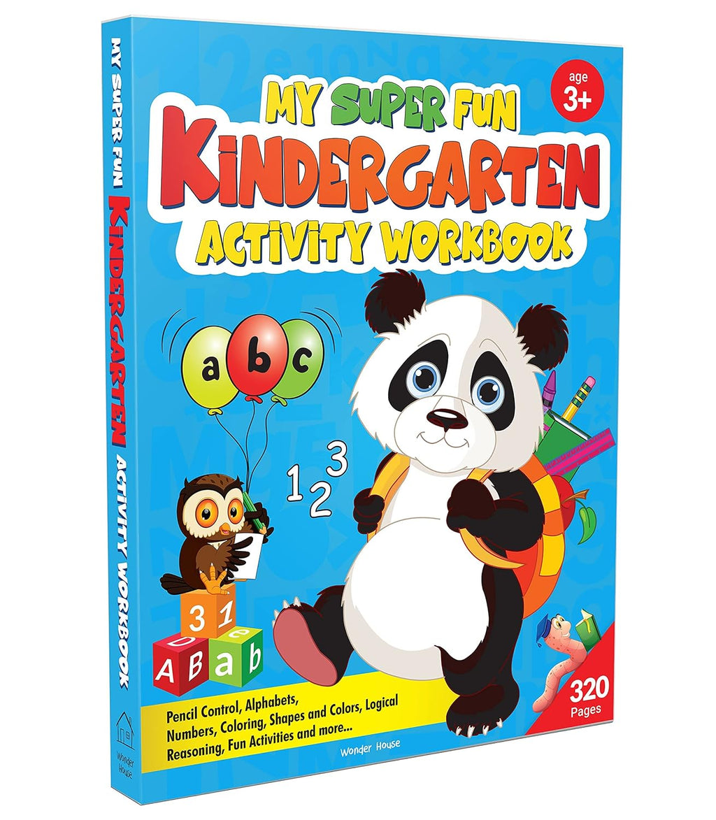 My Super Fun Kindergarten Activity Workbook for Children : Pattern Writing, Colors, Shapes, Numbers 1-10, Early Math, Alphabet, Brain Booster Activities, Following Directions, and Interactive Activiti (Paperback)