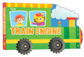 Cutout Board Book : Train Engine - Small Wheel for Children's Activity | Picture | Cute Rhymes | Wonderful Gift for Kids; 1+ Ages (Board book)