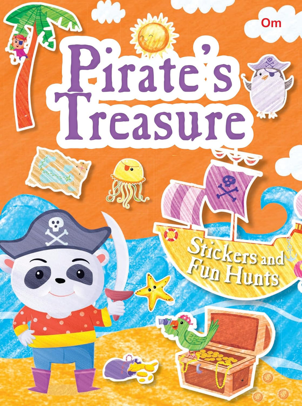 Pirate's Treasure: Stickers and Fun Hunts (Paperback)