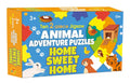 Animal Adventure Puzzles Home Sweet Home: Ten 2-Pieces Jigsaw for Kids Learn and Play | Brain Games | Mind Teaser | Puzzle Set; 3+ Ages (Puzzle)