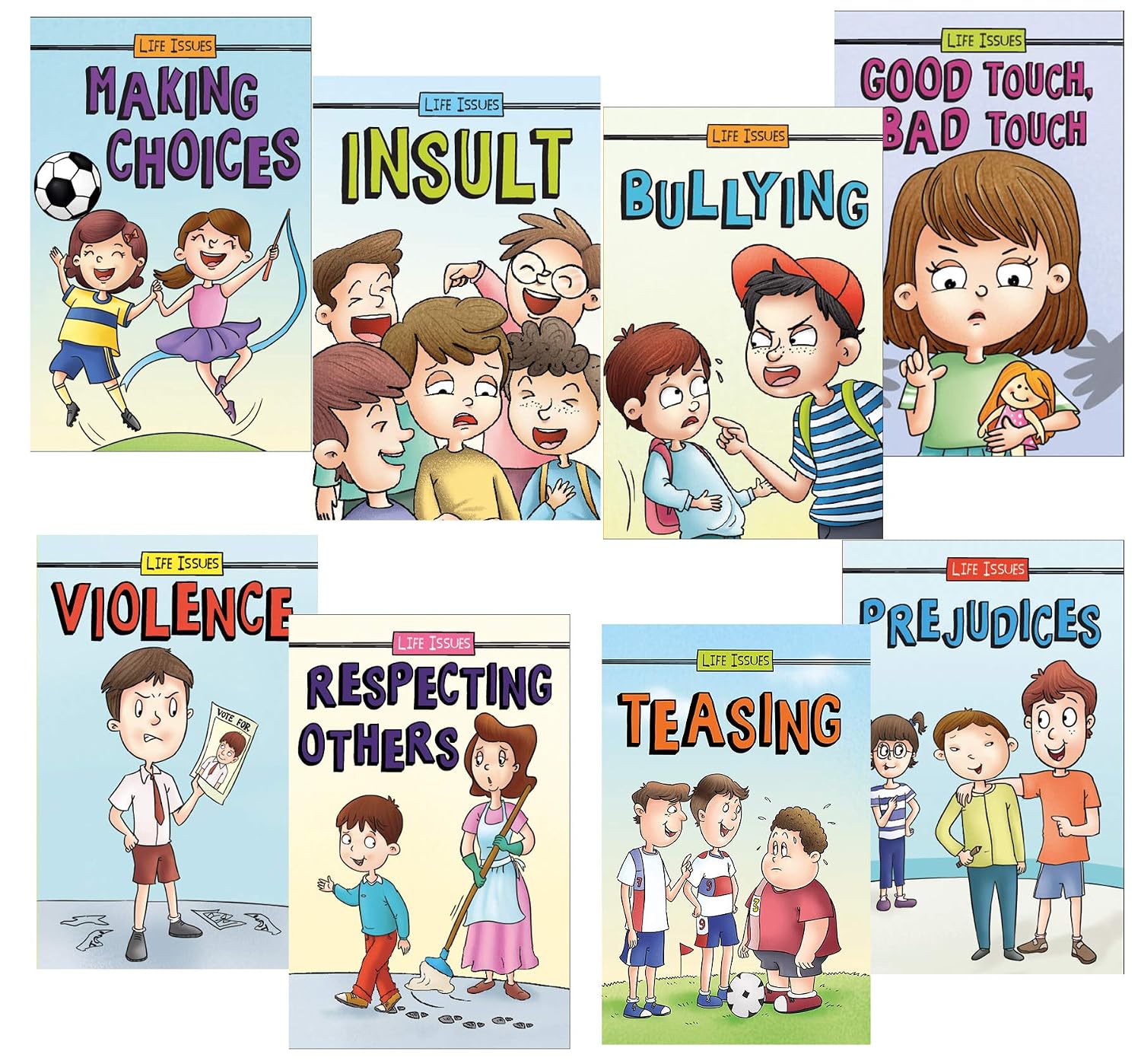Set of 8 Serious Life Issues Books for 4+ Year Old Children (Product Bundle)