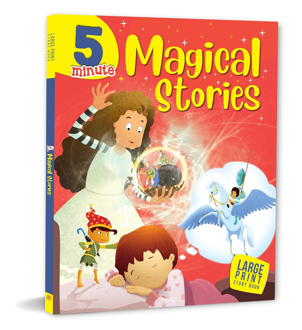 5 Minute Magical Stories for Children: Fun Bedtime Tales for Kids | Animal & Fantasy Adventures Tales | Fun, Fast & Magical Moments | Easy Read Aloud ... Minds - Large Print (Large Print Story Book) (Paperback)