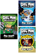 Dog Man Unleashed (Dog Man #2) & Dog Man #5: Lord of the Fleas & Dog Man #4: Dog Man and Cat Kid (Product Bundle)