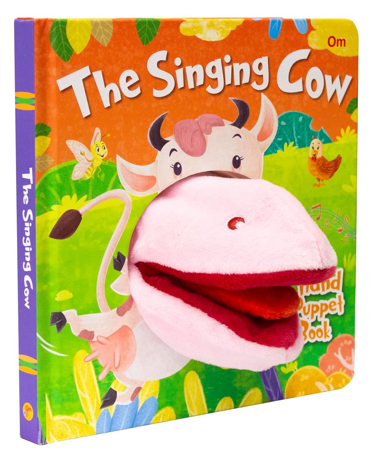 The Singing Cow Hand Puppet Book for Children: Animal Hand Puppet Board Book for Babies | Fun Interactive Cow Toy Book | Touch and Play Story | Animal-Themed Picture Book for Kids; 1+ Ages (Board book)