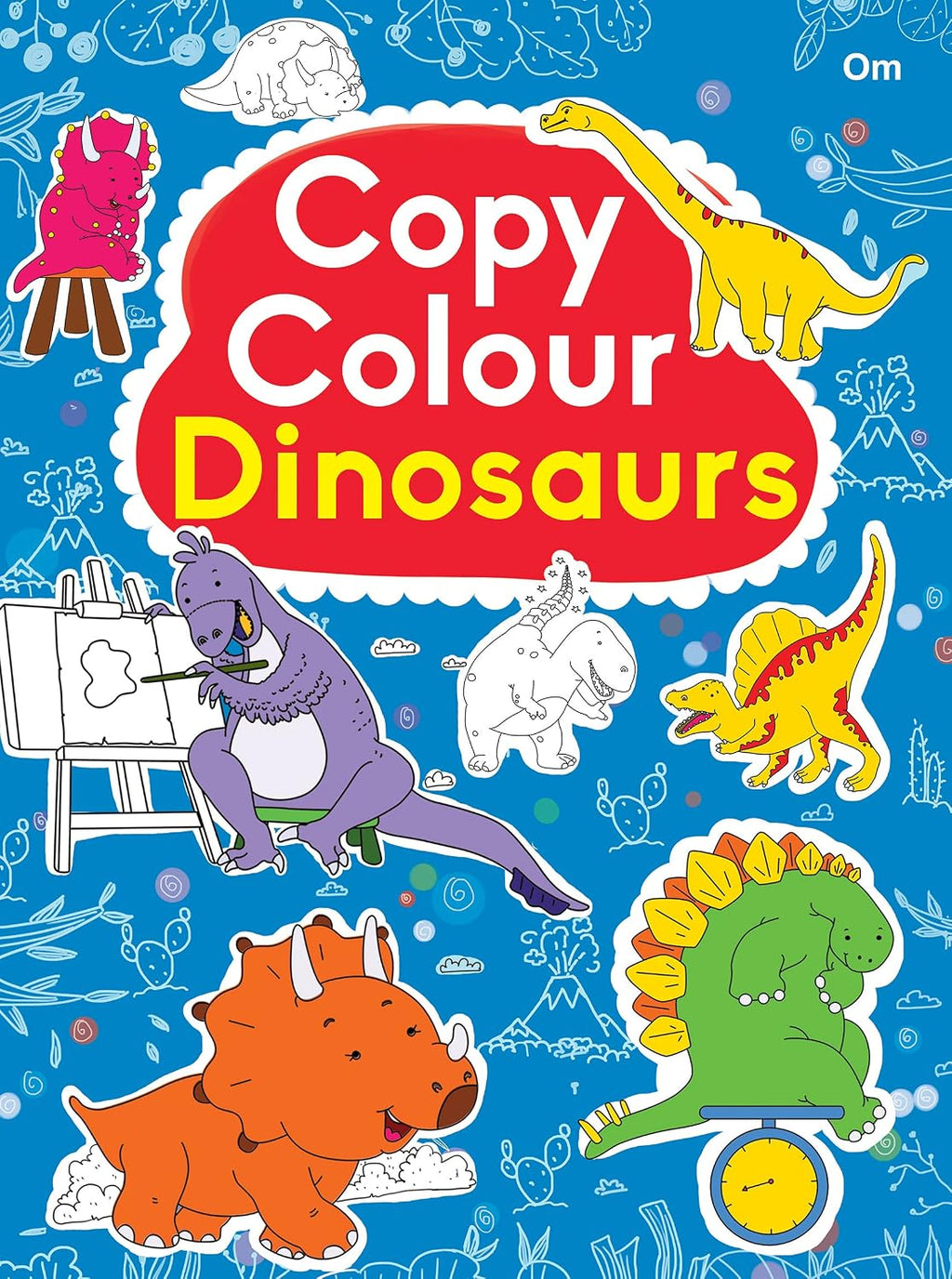 Colouring book : Copy Colour Dinosaurs (Colouring book for kids) (Paperback)