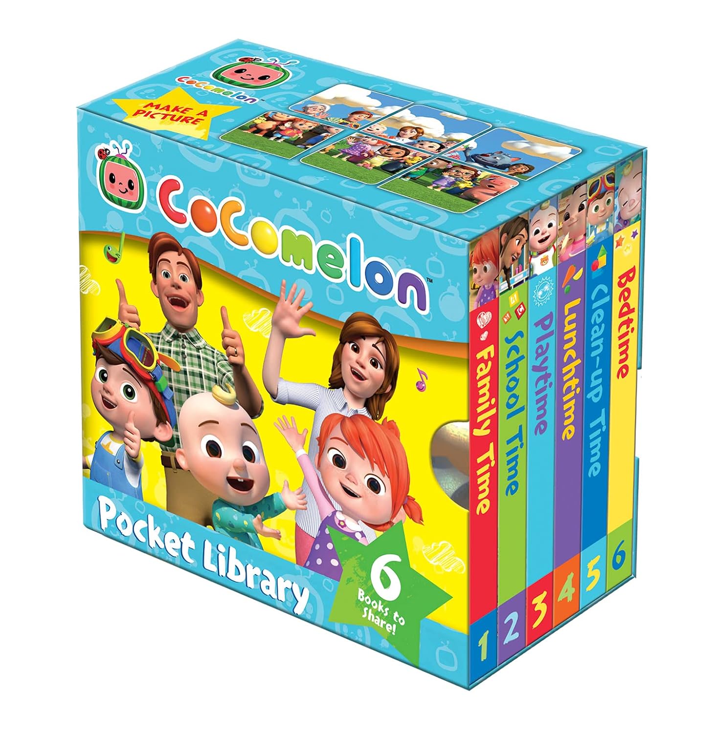 COCOMELON POCKET LIBRARY 6 BOOKS TO SHARE (Board book)