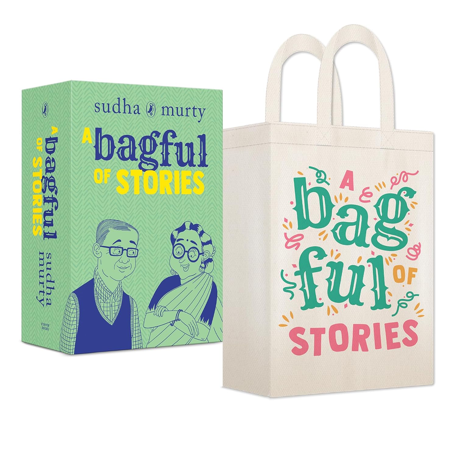 A Bagful of Stories: A Gift Edition Boxset of Grandma’s, Grandpa’s and Grandparents’ Bag of Stories by Sudha Murty (Hardcover)