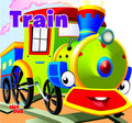 Board Book : Train ( Transport ) - Cutout Board Books (Hardcover)