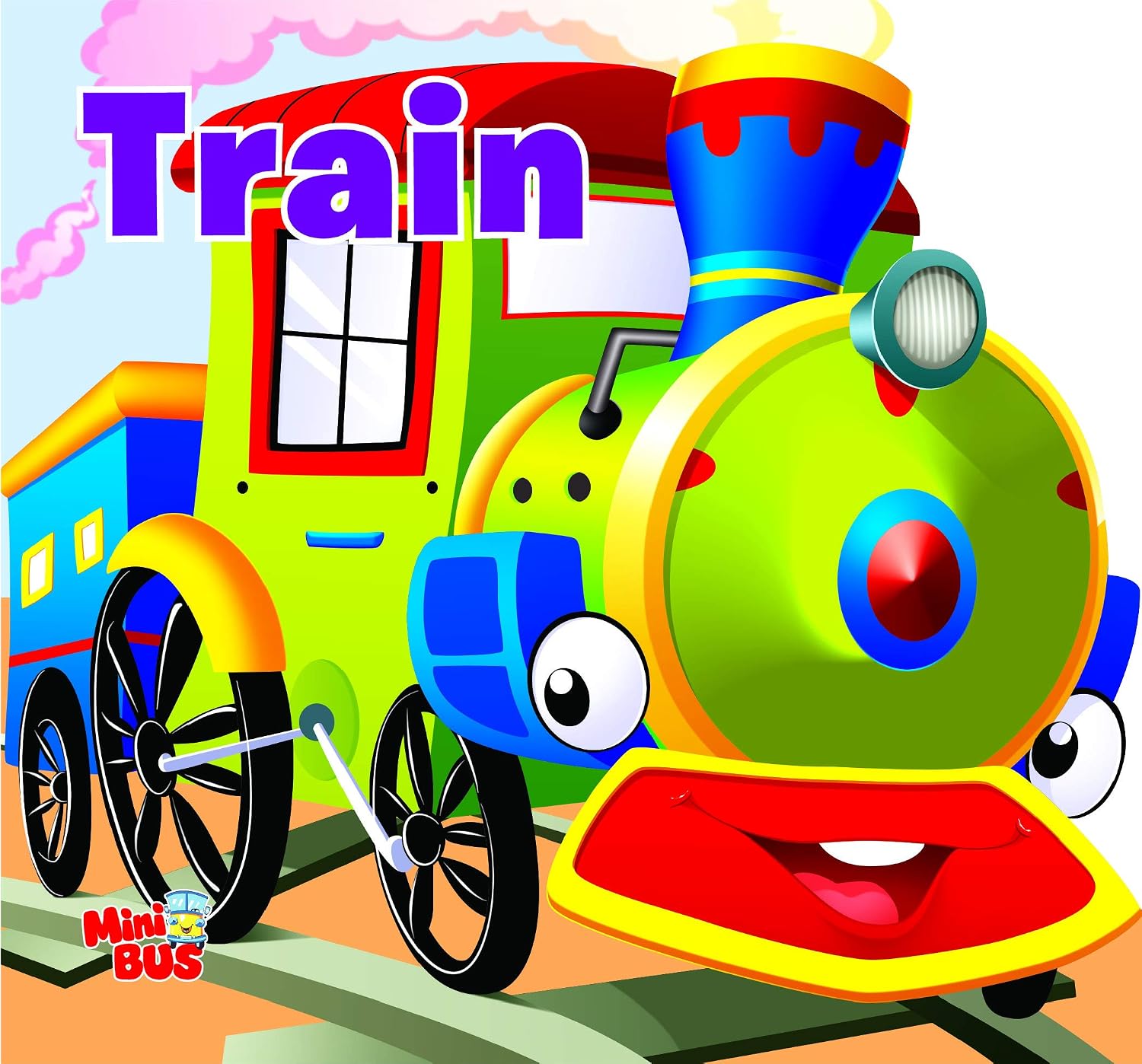 Board Book : Train ( Transport ) - Cutout Board Books (Hardcover)