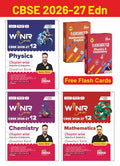 Combo (3 Books) WINR Series CBSE 2026-27 Class 12 Physics, Chemistry & Mathematics Chapter-wise Objective & Subjective Question Bank with FREE Flash Cards 2nd Edn | For 2027 Exam | Fully Solved (Paperback)