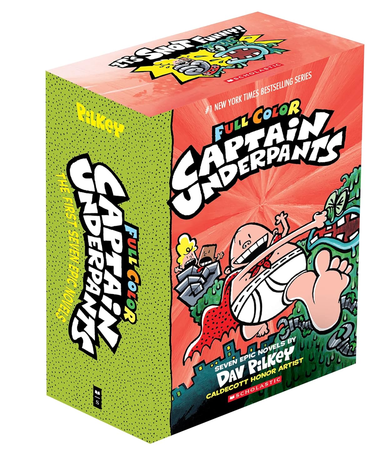 Captain Underpants Full Color Edition Box of 7 Books (Product Bundle)